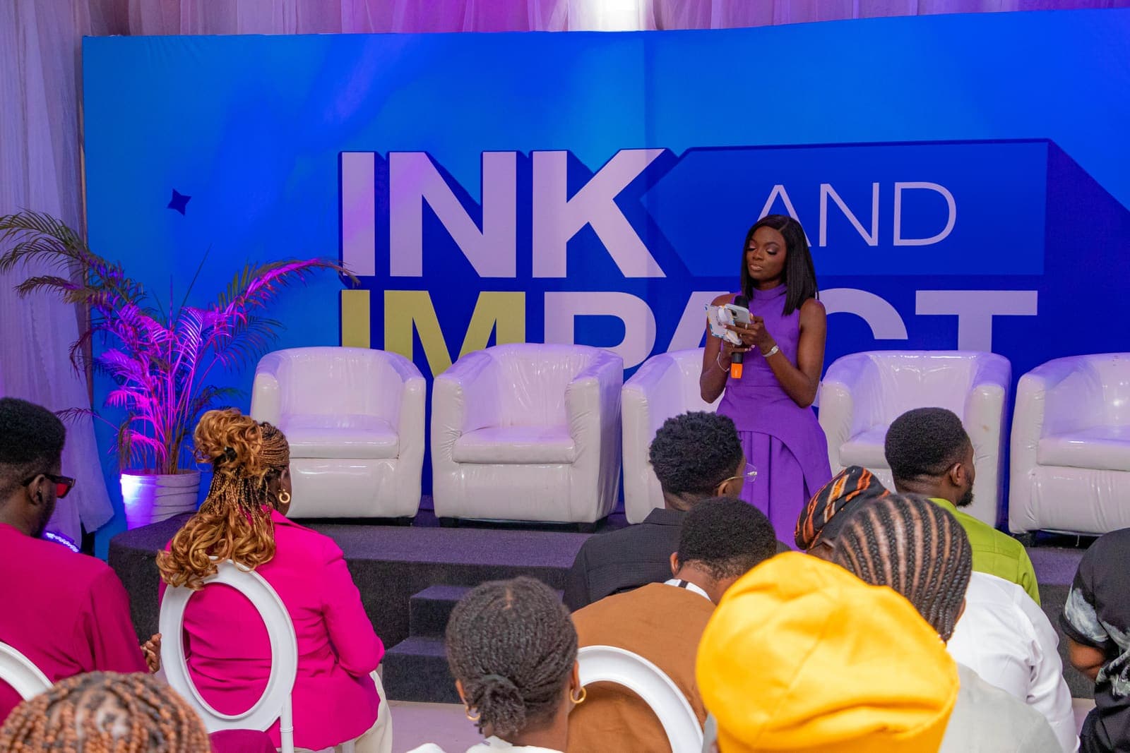 The room during a session at Ink & Impact 1.0