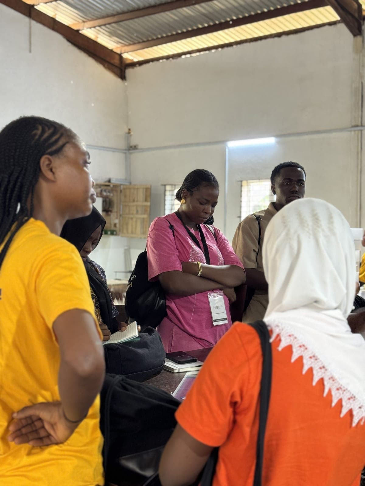 Cohort 1 members on a production floor visit